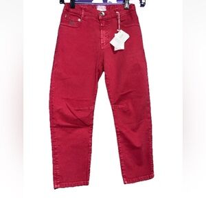 NWT! Brunello Cucinelli kids 5 Pocket Curved Trousers Jeans Cotton Size 8